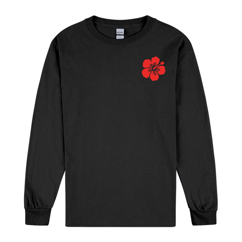 FLOWER BLACK LONGSLEEVE TEE by Fragrance Recordings