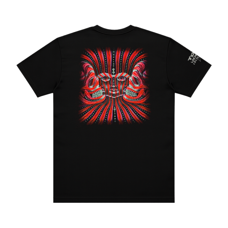 Three Red Faces Black Tshirt by Tool