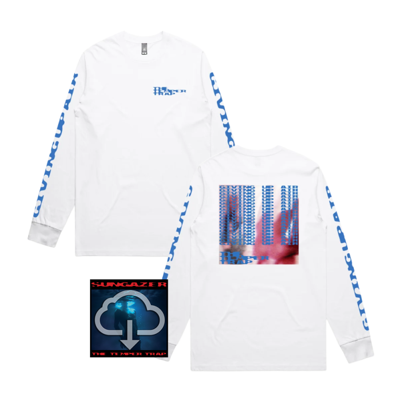 Giving Up Air White Longsleeve Tshirt + Sungazer Digital Download by Temper Trap