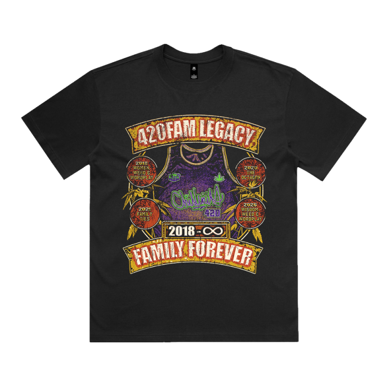 420Fam Legacy Black Tshirt by ChillinIt