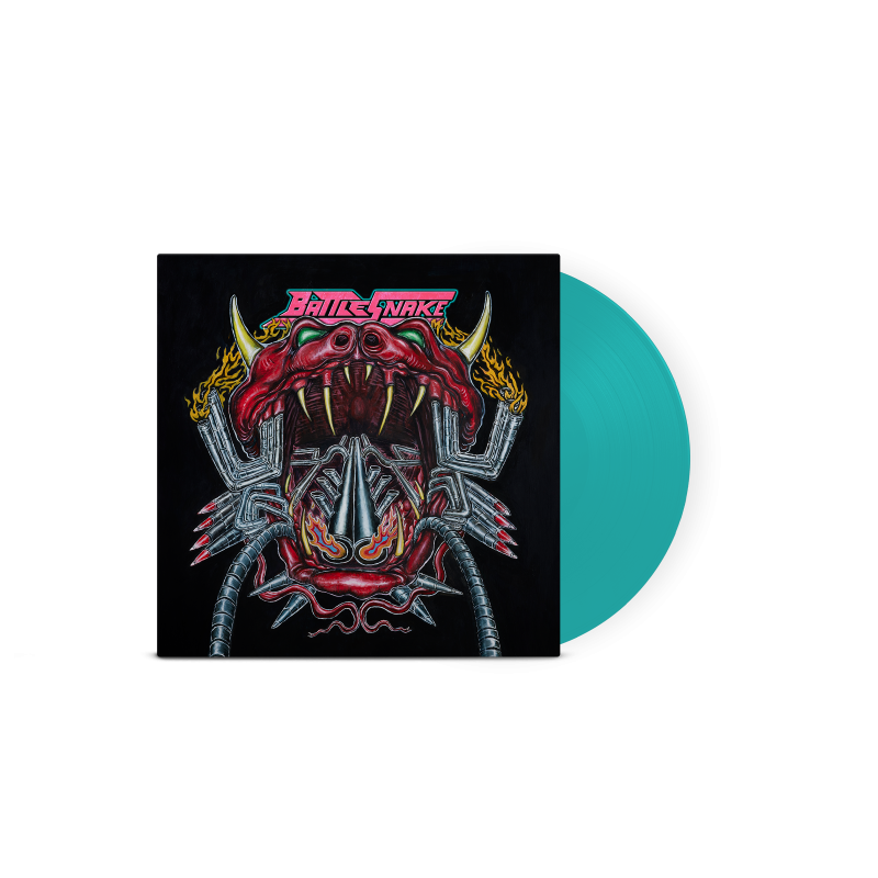 Battlesnake - Toxic Teal LP + Pink Logo Tshirt by Battlesnake