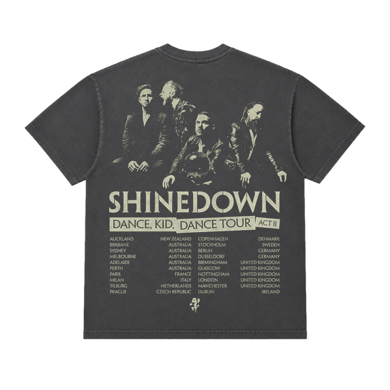 PHOTO TOUR CHARCOAL TSHIRT by Shinedown