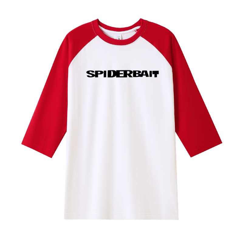 LOGO WHITE/RED BASEBALL TSHIRT by Spiderbait