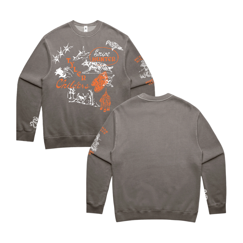 Snipe Hunter Faded Grey Sweatshirt by Tyler Childers