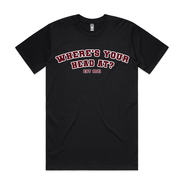 BLACK TEE by Where's Your Head At?