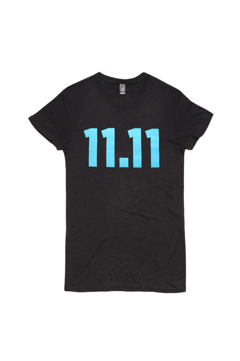 Black Ladies Tshirt by 11:11