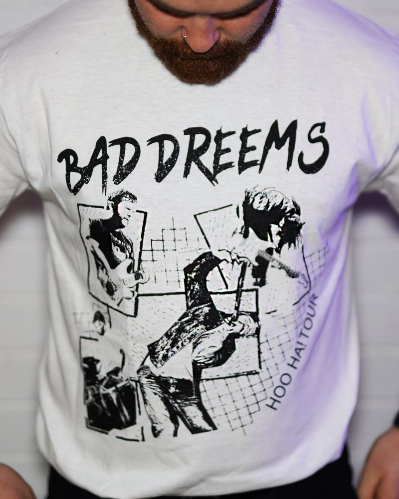 Tour White Tshirt by Bad Dreems
