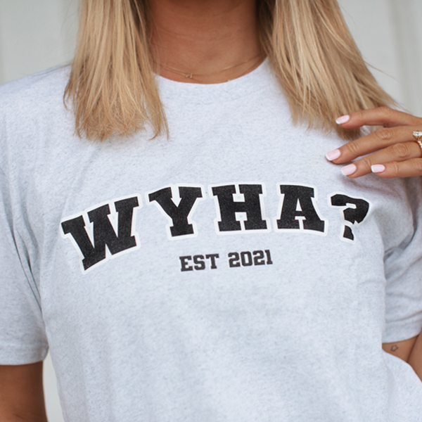 WHITE MARLE TEE by Where's Your Head At?