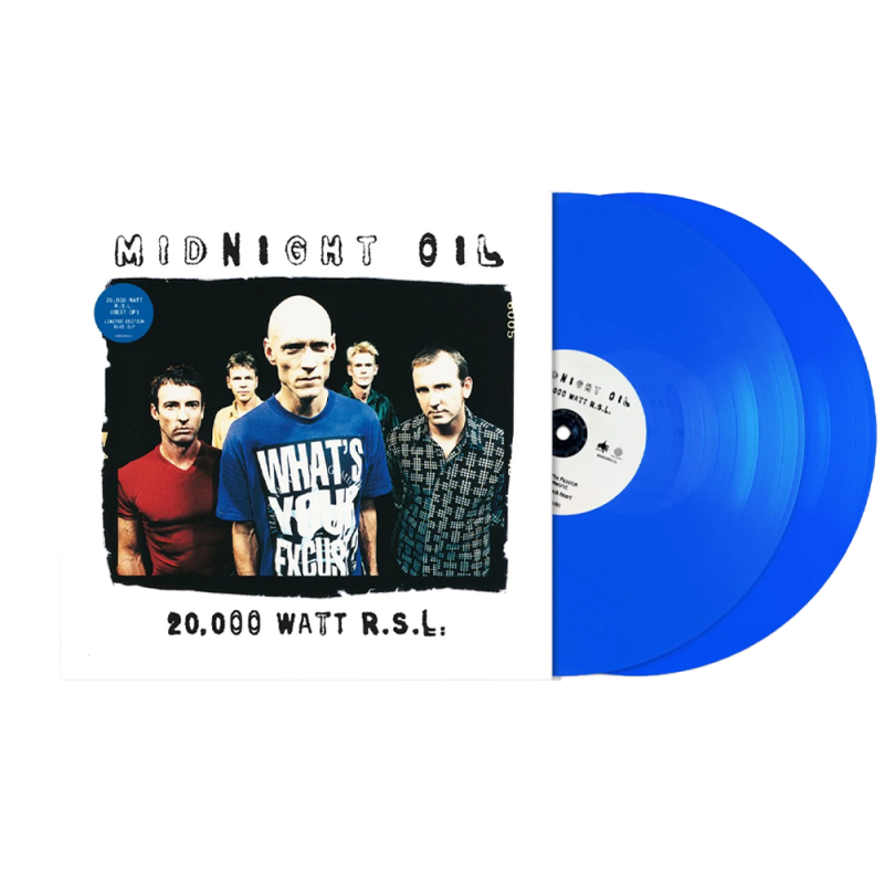 20,000 Watt R.S.L. (Best Of) 2LP Blue Vinyl by Midnight Oil