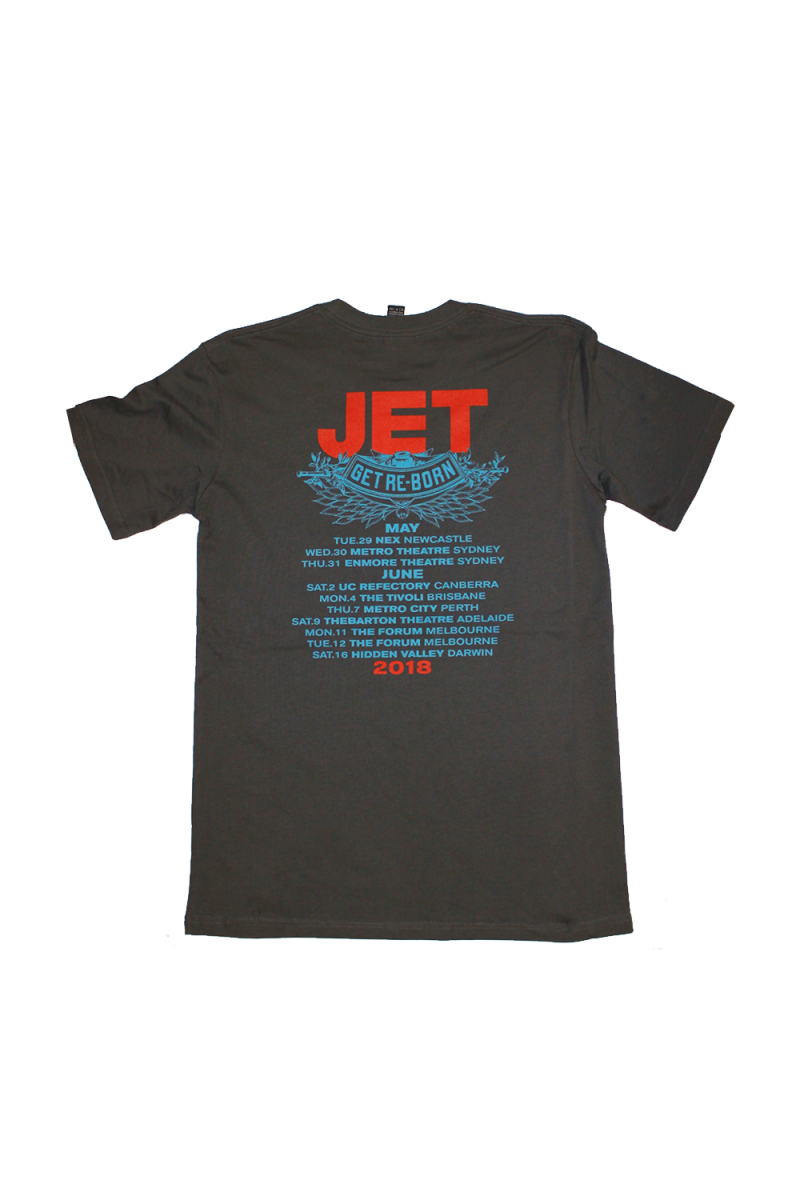 Janie Reborn Smoke Dark Grey Tshirt Tour Shirt with dateback by Jet