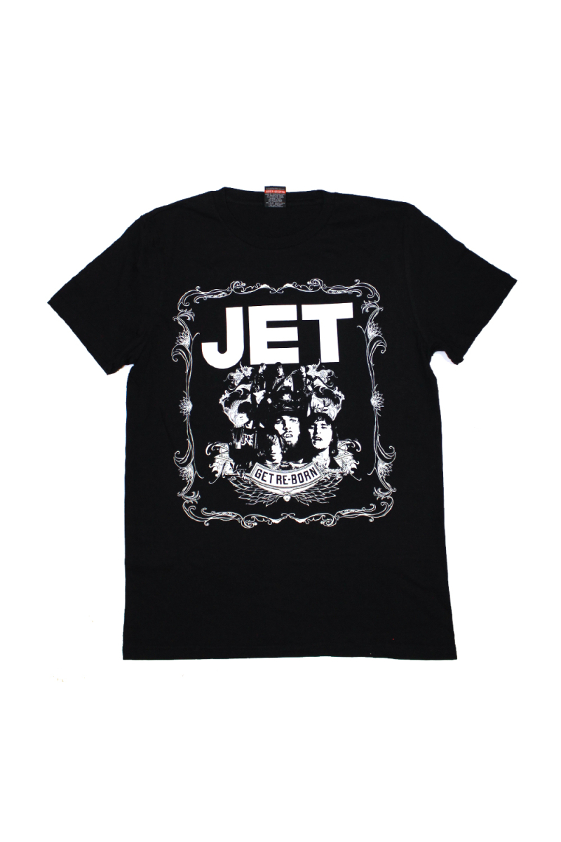 Jet Get Reborn Black Tour Tshirt w/dateback by Jet