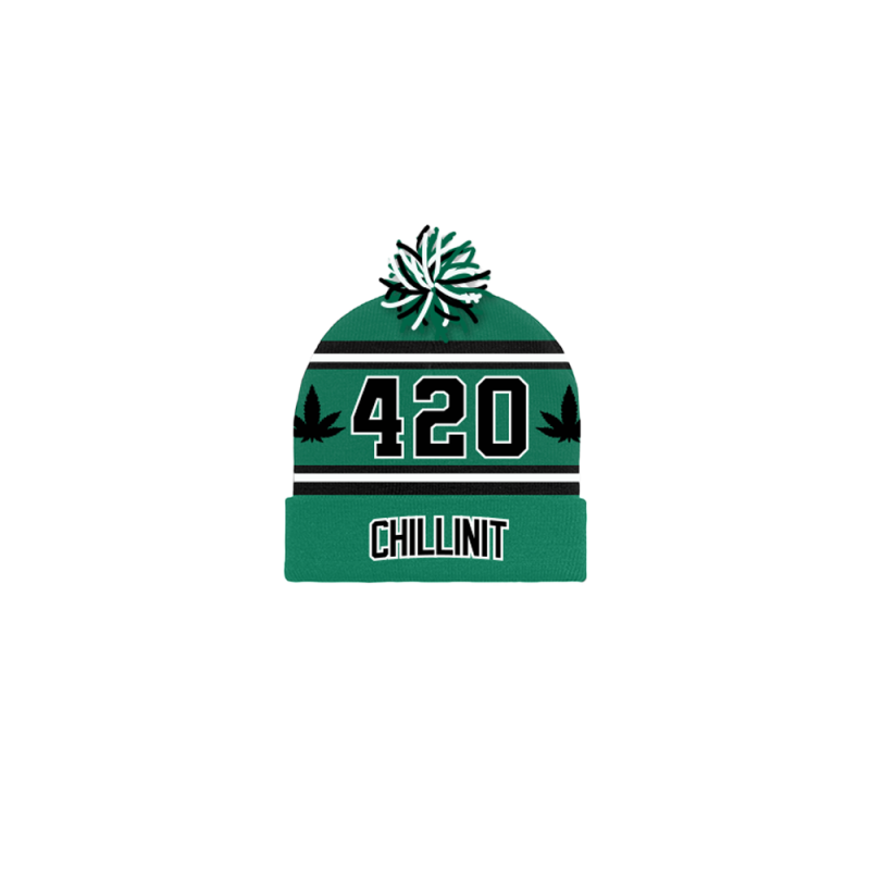 420 Green Beanie by ChillinIt