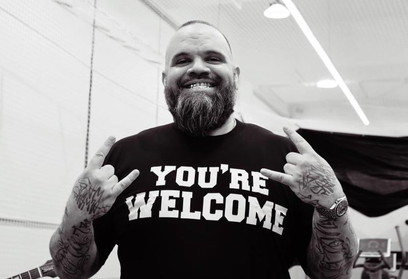 BRIGGS - "YOU'RE WELCOME" BLACK TSHIRT by Bad Apples Music
