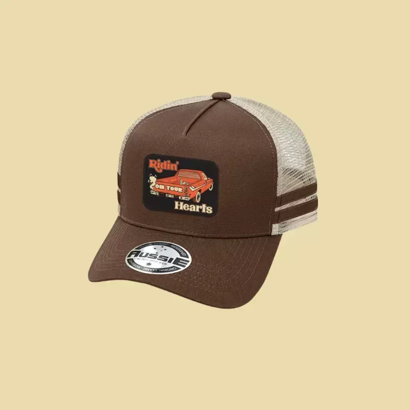 Brown Trucker Hat by Ridin Hearts