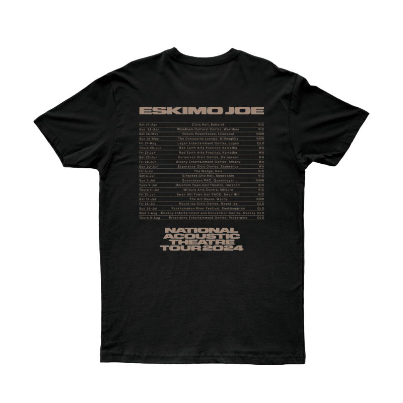 Regional Tour Black Tshirt by Eskimo Joe