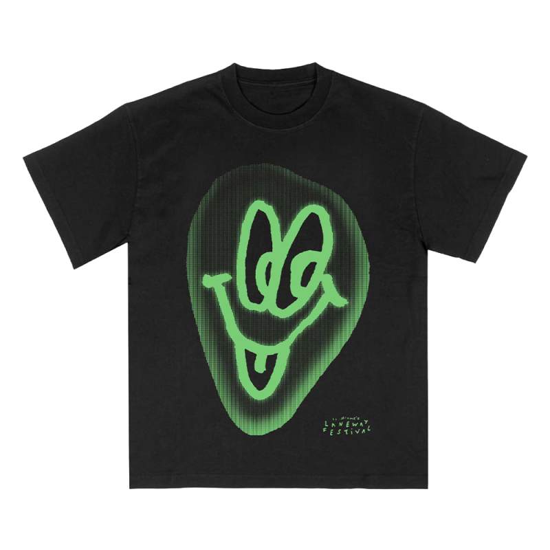 2024 GREEN ALIEN BLACK TSHIRT by Laneway Festival
