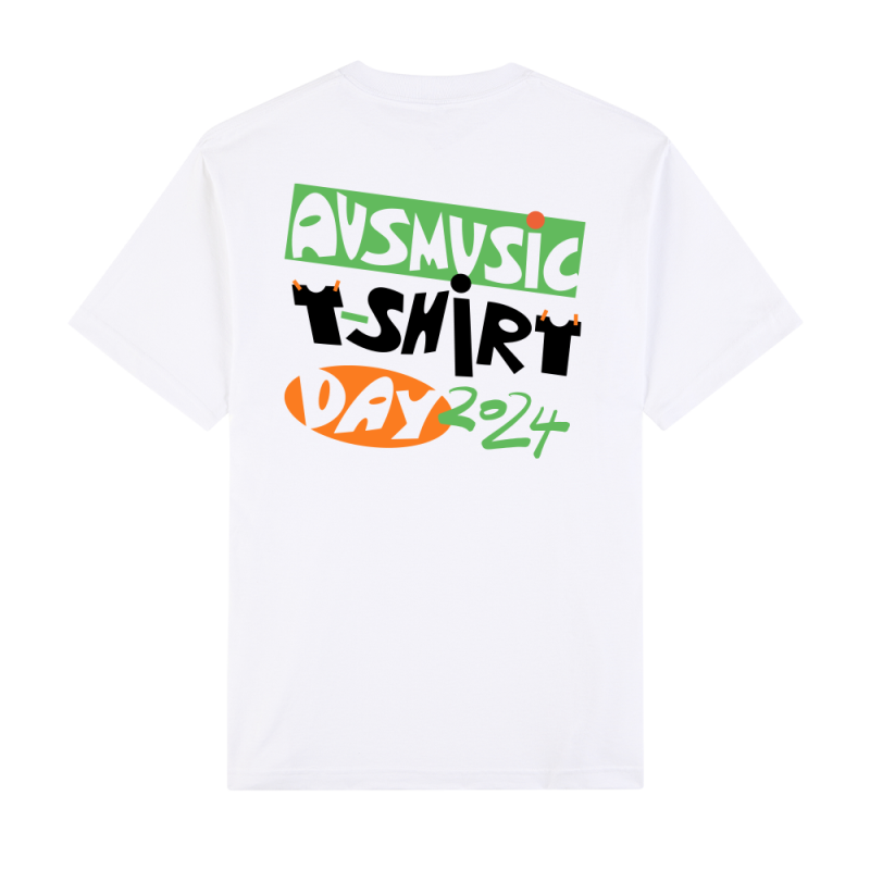 Ausmusic T-Shirt Day - White by Support Act 2024