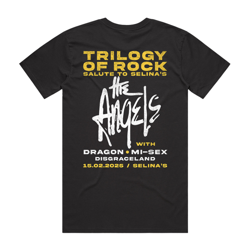 TRILOGY OF ROCK BLACK TSHIRT by The Angels