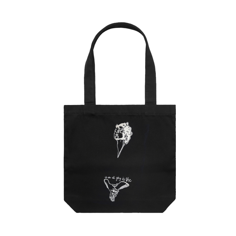 We Are All Going To Die Black Tote Bag by Amanda Palmer