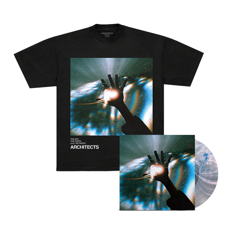 The Sky, The Earth & All Between - Pink & Blue Clear Vinyl LP + Album Tshirt by Architects