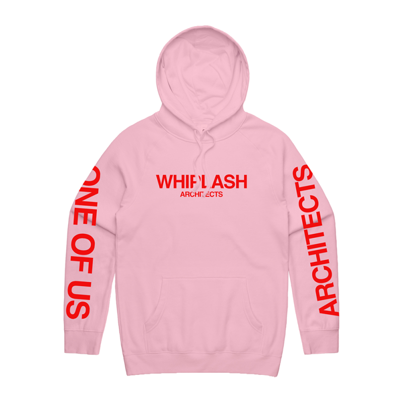 One Of Us Pink Pullover Hoodie by Architects