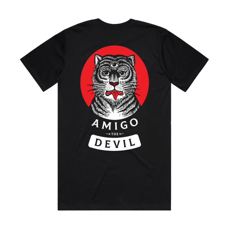 TIGER BLACK TSHIRT by Amigo The Devil