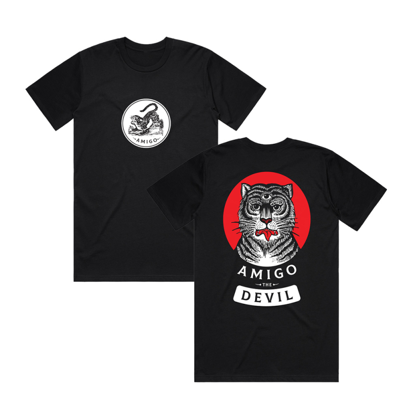 TIGER BLACK TSHIRT by Amigo The Devil