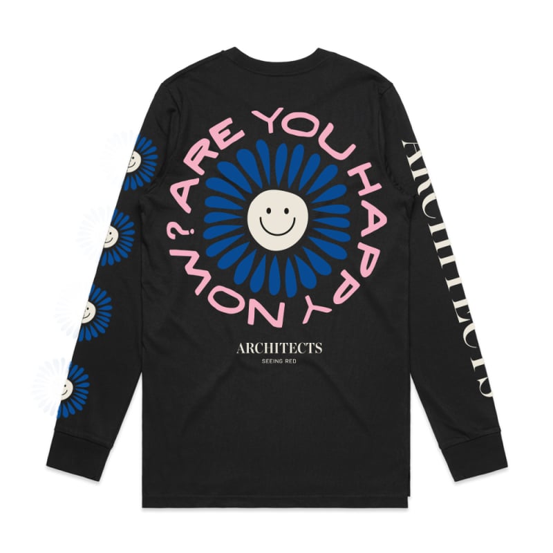 Are You Happy Now? Black Longsleeve Tshirt by Architects