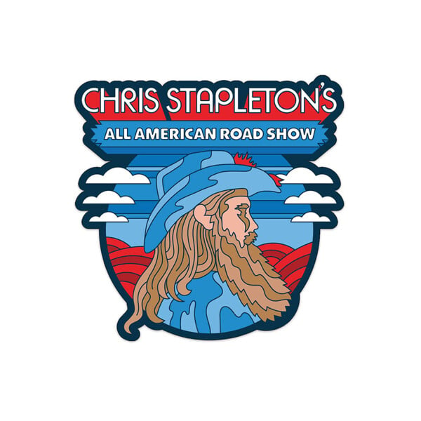 Tour Admat Art Sticker by Chris Stapleton