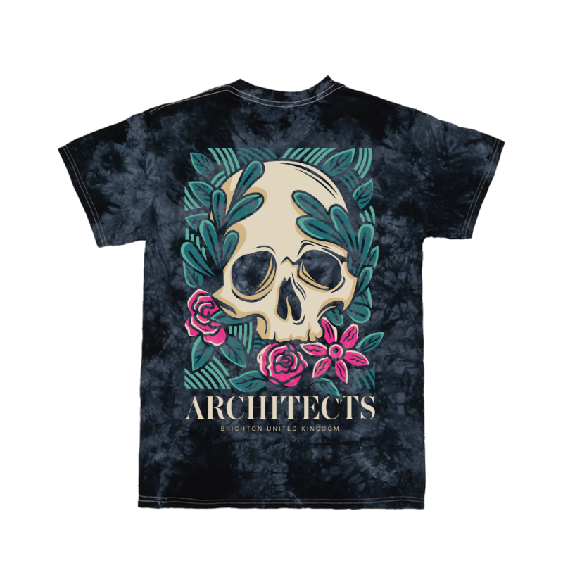 Floral Skull Tie-Dye Tshirt by Architects