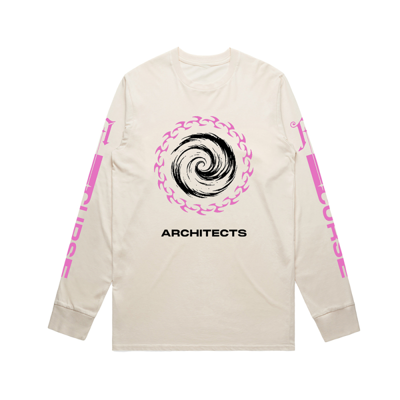 Curse Vortex Natural Longsleeve Tshirt by Architects