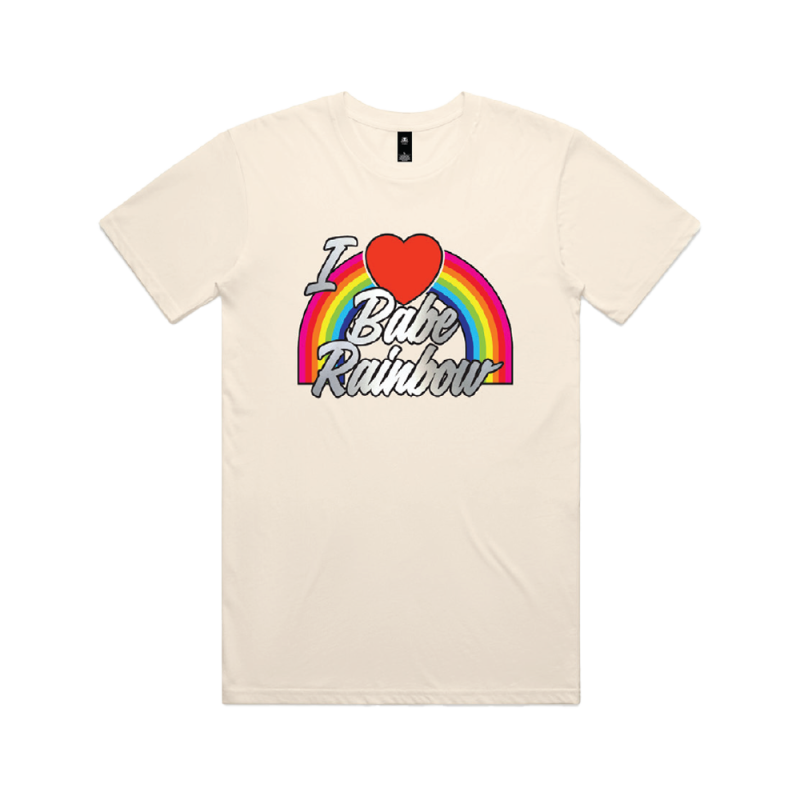 I heart Babe Rainbow Ecru shirt by Babe Rainbow