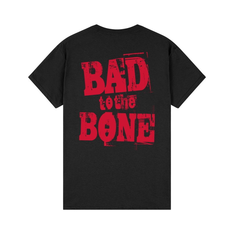Bad To The Bone Black Tshirt by George Thorogood And The Destroyers