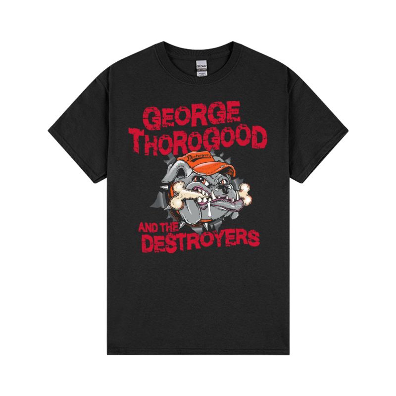 Bad To The Bone Black Tshirt by George Thorogood And The Destroyers