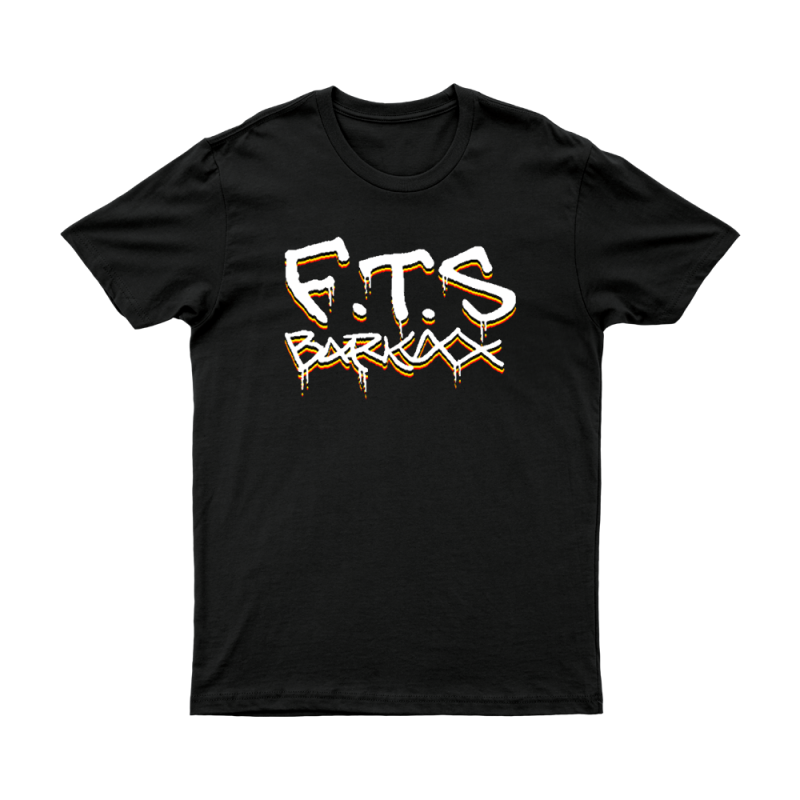 BARKAA - FTS Graffiti Black Tshirt by Bad Apples Music