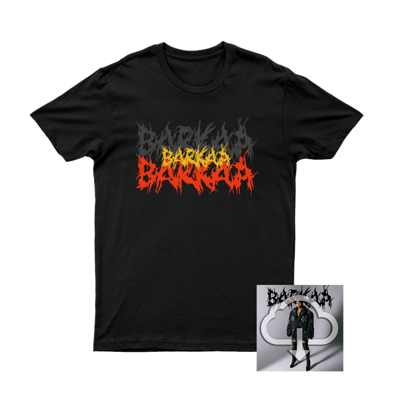 BARKAA Metal Flag Design Tshirt+ BIG TIDDA Digital Download by Bad Apples Music