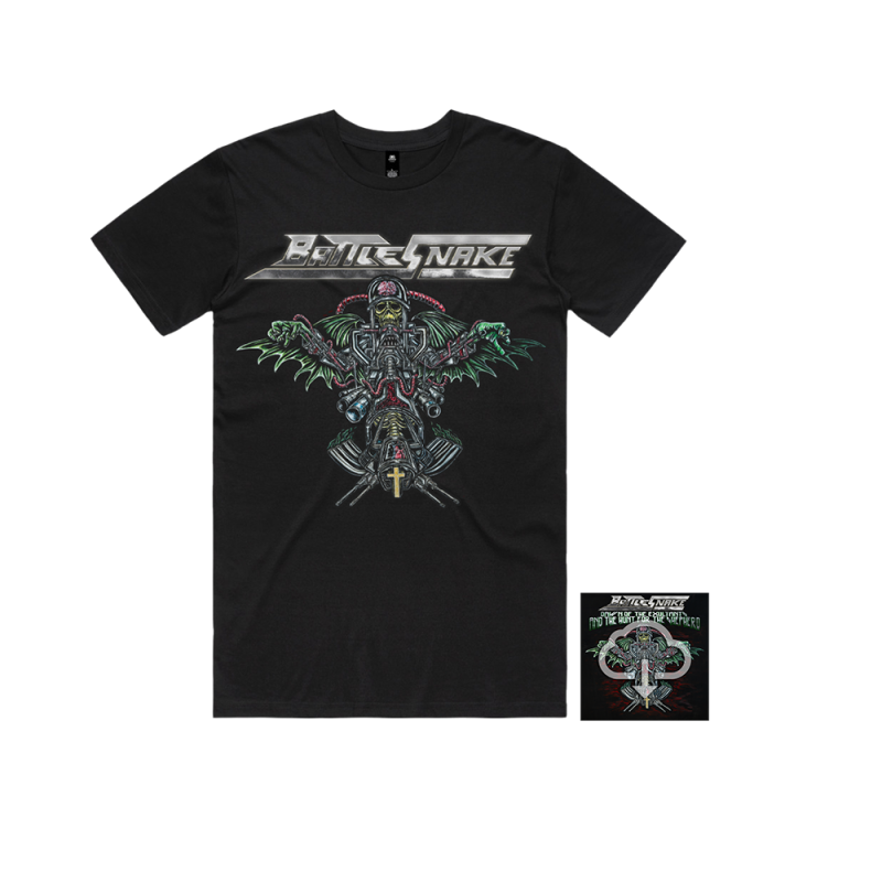 Dawn Of The Exulants Black Tshirt + Digital Download by Battlesnake