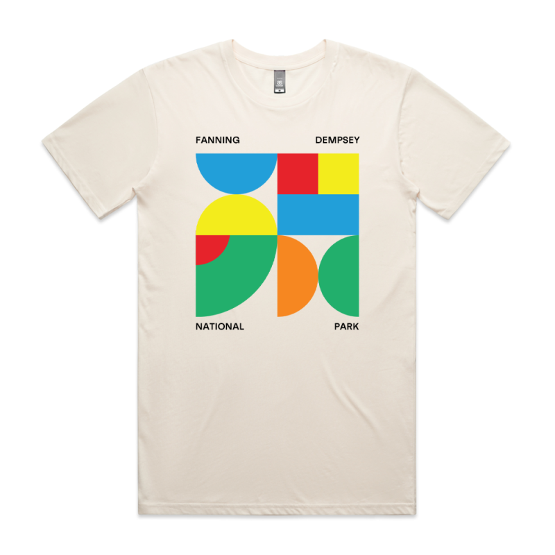 Bauhaus Ecru Tshirt by Fanning Dempsey National Park