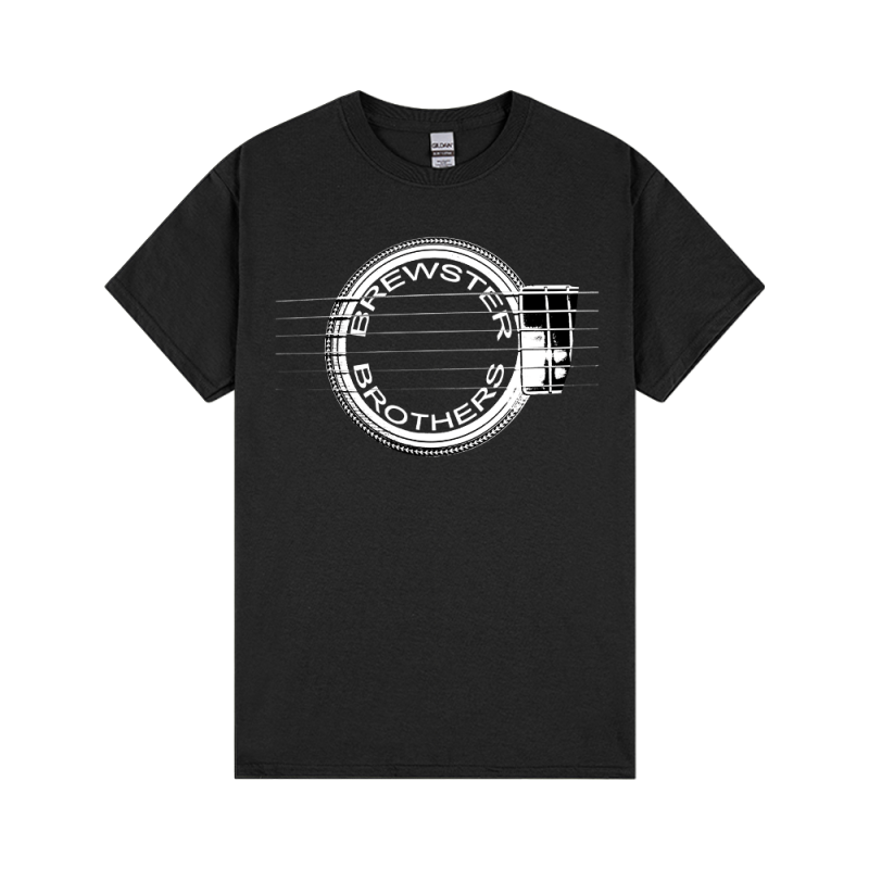 Brewster Brothers Guitar Black Tshirt by The Angels