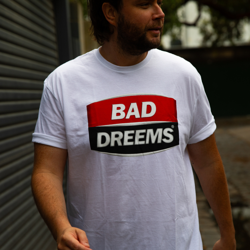 West End White Tshirt by Bad Dreems