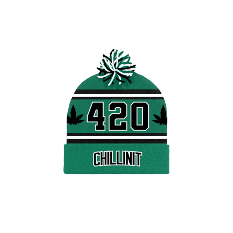 420 Green Beanie by ChillinIt