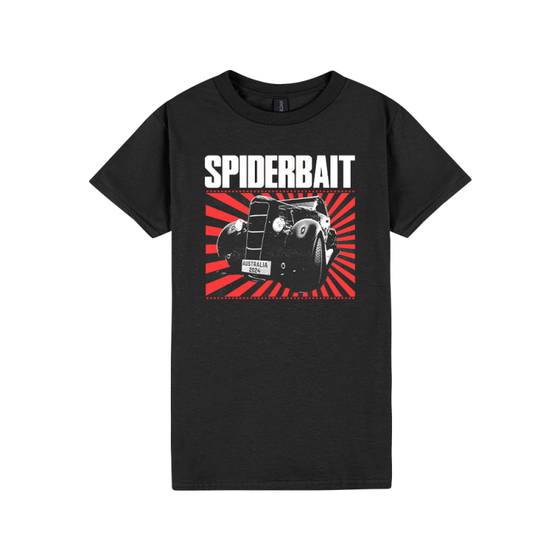 BETTY TOUR BLACK LADIES TSHIRT by Spiderbait