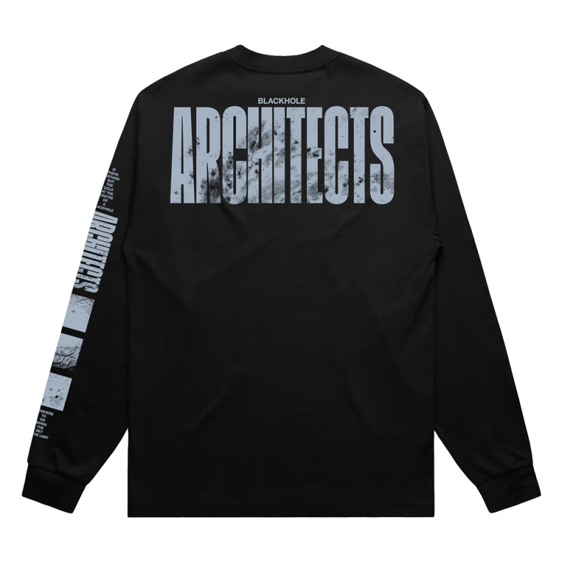 Blackhole Nowhere To Go Black Longsleeve Tshirt by Architects