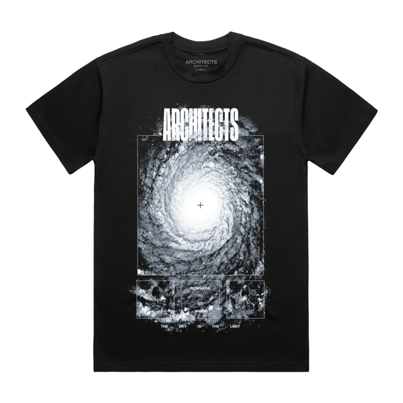 Blackhole Nowhere To Go Black Tshirt by Architects