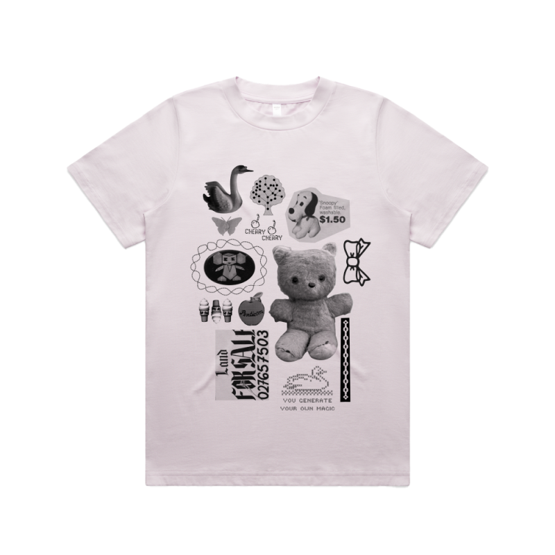 Collage Orchid Unisex Tshirt by Beci Orpin