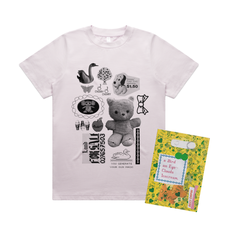 'Pages of Me' Zine + Collage Orchid Unisex Tshirt by Beci Orpin