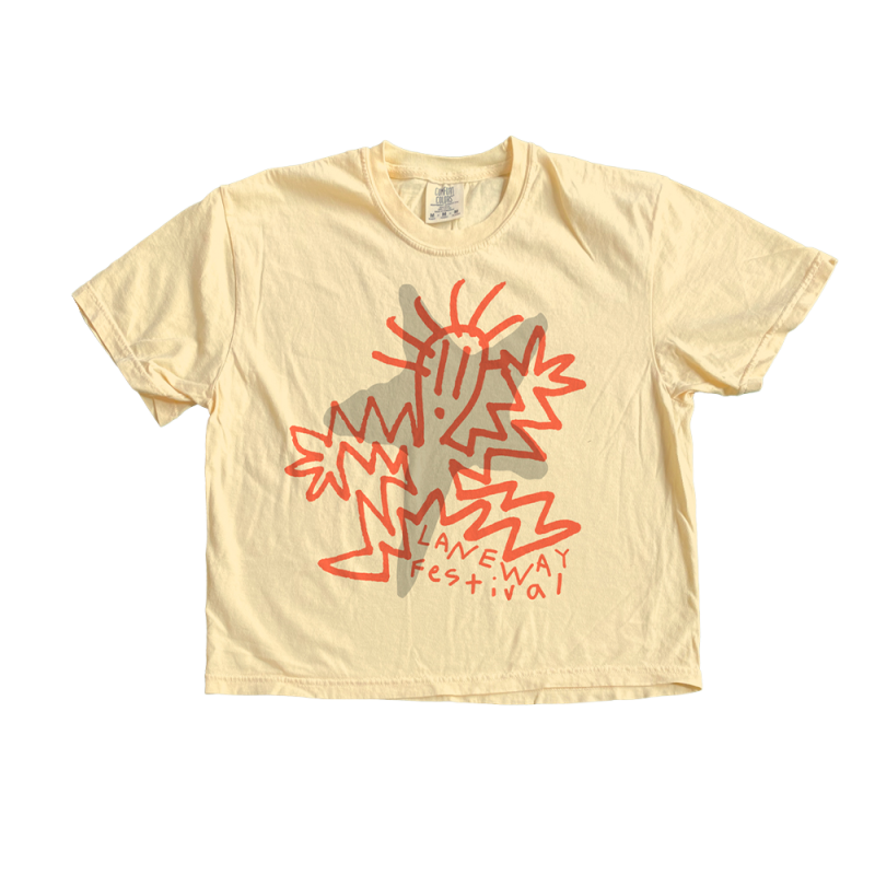 2024 BOX LOGO WOMENS BUTTER TSHIRT by Laneway Festival