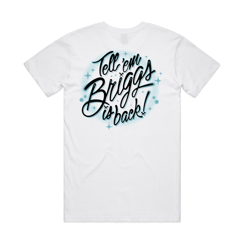 BRIGGS - Sheplife White Tshirt by Bad Apples Music