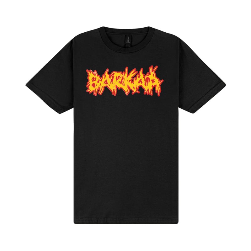 BARKAA - FLAMES LOGO TSHIRT by Bad Apples Music