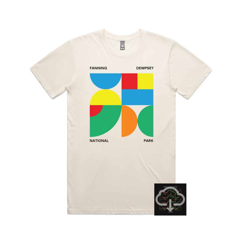 Bauhaus Ecru Tshirt + Digital Album by Fanning Dempsey National Park